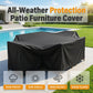 🛡️🌧️ Outdoor Dust-Proof And Water-Resistant Cover – Heavy Duty, UV Protected, Tie-Down Straps. Perfect For BBQ Grill, Patio Furniture, AC Unit Or Generator! 🪑🔥❄️