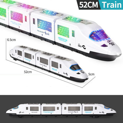 🚄 50% OFF NOW! 🎵 Electric Bullet Train Toy – Light-Up, Bump & Go with Music – Interactive Lights & Sounds – Smart Obstacle Navigation ✨