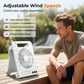 🌞 LIMITED-TIME 50% OFF! ✨ Solar-Powered Outdoor Fan – Rechargeable, Ultra-Quiet, with LED Light 💡