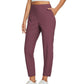 High-Waist Zipper-Pocket Pants – Tummy Control & Breathable Stretch