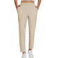 High-Waist Zipper-Pocket Pants – Tummy Control & Breathable Stretch