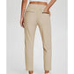 High-Waist Zipper-Pocket Pants – Tummy Control & Breathable Stretch