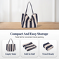 👜 LIMITED-TIME 50% OFF! ✨ Vertical Stripe Canvas Tote – Spacious, Durable, Perfect for Beach & Shopping 🏖️