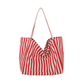 👜 LIMITED-TIME 50% OFF! ✨ Vertical Stripe Canvas Tote – Spacious, Durable, Perfect for Beach & Shopping 🏖️