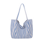 👜 LIMITED-TIME 50% OFF! ✨ Vertical Stripe Canvas Tote – Spacious, Durable, Perfect for Beach & Shopping 🏖️