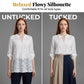 👚 LIMITED-TIME 50% OFF! ✨ Lace Panel V-Neck Blouse – Embroidered, Roll-Up Sleeves, Effortless Chic 🌸