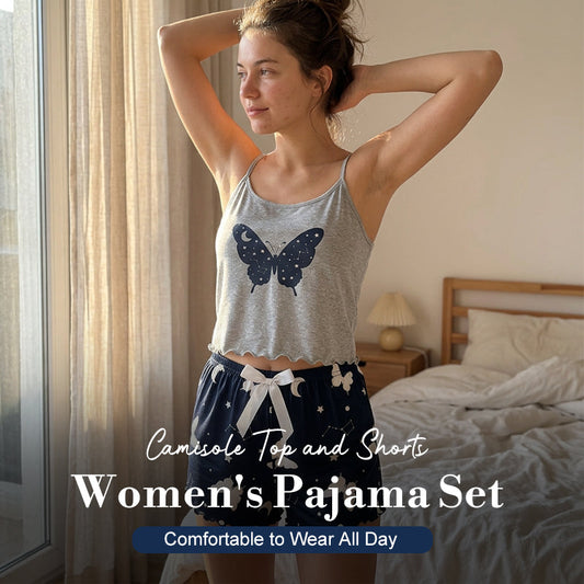 👚 LIMITED-TIME 50% OFF! ✨ Camisole & Shorts Pajama Set – Soft, Breezy, Perfect for Sleep 🌙