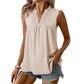👚 LIMITED-TIME 50% OFF! ✨ Polka-Dot Sleeveless Top – Lace V-Neck, Ruffled, Babydoll Fit 🌼