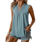 👚 LIMITED-TIME 50% OFF! ✨ Polka-Dot Sleeveless Top – Lace V-Neck, Ruffled, Babydoll Fit 🌼