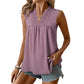 👚 LIMITED-TIME 50% OFF! ✨ Polka-Dot Sleeveless Top – Lace V-Neck, Ruffled, Babydoll Fit 🌼