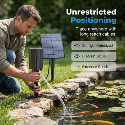 ⏳Time-Limited Special⏰Solar Pond Aerator with Air Pump – Solar Powered, High-Efficiency Panel & Easy Installation – Promotes Healthy Fish & Clear Water 🐟