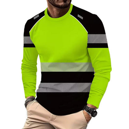 ⏳Time-Limited Special⏰Men's Printed Round-neck Long-sleeve Shirt
