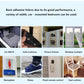 9-meter self-adhesive hook-and-loop tape (back side)