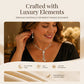 📢📢50% OFF !! ⏰Women's Zircon Flower Necklace Earrings Set