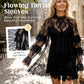 Elegant Hollow-Out Lace Dress