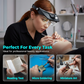 LED Headband Magnifier with 4 Lenses