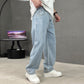 Men's Loose Fit Straight Leg Pants with Classic Pockets