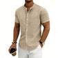 👕 LIMITED-TIME 50% OFF! ✨ Men's Loose Fit Short Sleeve Shirt – Solid, Breathable, Everyday Comfort ☀️