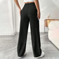 📢📢50% OFF !! ⏰ Women's High Waist Wide-Leg Pants – Belt Loops, Hidden Zipper, Flowing Fit 🌟