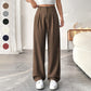 📢📢50% OFF !! ⏰ Women's High Waist Wide-Leg Pants – Belt Loops, Hidden Zipper, Flowing Fit 🌟