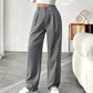 📢📢50% OFF !! ⏰ Women's High Waist Wide-Leg Pants – Belt Loops, Hidden Zipper, Flowing Fit 🌟