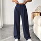 📢📢50% OFF !! ⏰ Women's High Waist Wide-Leg Pants – Belt Loops, Hidden Zipper, Flowing Fit 🌟