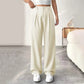 📢📢50% OFF !! ⏰ Women's High Waist Wide-Leg Pants – Belt Loops, Hidden Zipper, Flowing Fit 🌟