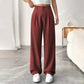 📢📢50% OFF !! ⏰ Women's High Waist Wide-Leg Pants – Belt Loops, Hidden Zipper, Flowing Fit 🌟