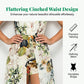 Elegant V-Neck Beach Skort Dress