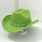Women's Rhinestone Heart Cowboy Hat Elegant French Jazz Fedora