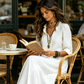 🌸 LIMITED-TIME 50% OFF! 💥 Bohemian Ruffle V-Neck Maxi Dress – Flowing Silhouette, Roll-Up Sleeves, Lightweight ✨