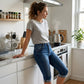 Women's Stretch High Rise Capri Pants