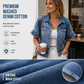 Women's Summer Ruffled Sleeve Denim Jacket