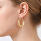 Gold Dolphin Hoop Earrings for Women