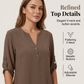 Women's V-Neck Top & Print Wide-Leg Pants Set