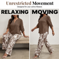Women's V-Neck Top & Print Wide-Leg Pants Set