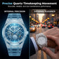 High-Luxury Diamond Quartz Watch