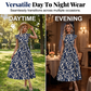 📢📢40% OFF !! ⏰Women’s Summer Ruffled Flutter Sleeve Tie Waist Floral Midi Dress