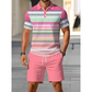 ⏳Limited-time 50% off⏰Men's Two-Piece Shirt and Shorts Set👕🩳