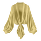 🧥 LIMITED-TIME 50% OFF! 💥 Women's Lightweight Chiffon Tie-Front Cardigan – Balloon Sleeves, Sheer, Layering ✨