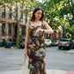 Elegant Floral Summer Beach Dress