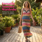Women’s Breathable Comfort Striped Maxi Dress
