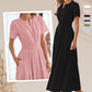 Women's Boho Chic Smocked Waist Maxi Dress