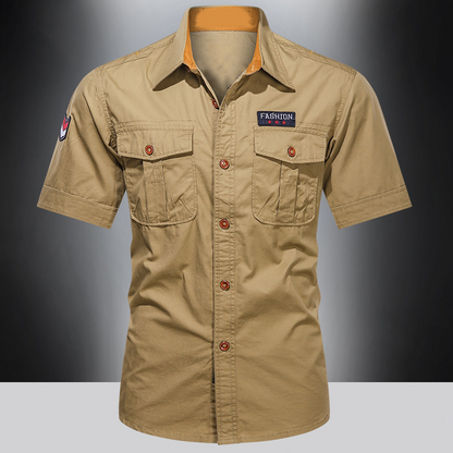 Men's Classic Fit Short Sleeve Casual Shirt