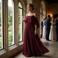 👗Women’s Elegant Cold Shoulder Flowing Maxi Dress