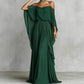 👗Women’s Elegant Cold Shoulder Flowing Maxi Dress