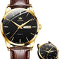 Biaotic@Men's Simple Watch with Day and Date, Stainless Steel Analog Quartz Watches for Men, Classic Luminous Hands Men's Dress Watches, Black/White/Blue Dial