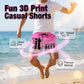 Men's 3D Graphic Printed Casual Shorts