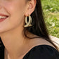 Women’s Elegant Twisted Gold Hoop Earrings