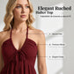🔥50% Off New Arrivals-Women's Halter Neck Backless Maxi Dress